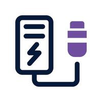 Power Bank icon. dual tone icon for your website, mobile, presentation, and logo design. vector