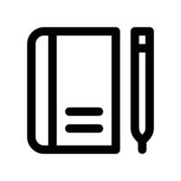 Agenda icon. line icon for your website, mobile, presentation, and logo design. vector