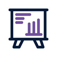 Presentation icon. dual tone icon for your website, mobile, presentation, and logo design. vector
