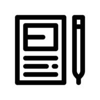 Report icon. line icon for your website, mobile, presentation, and logo design. vector