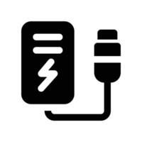 Power Bank icon. glyph icon for your website, mobile, presentation, and logo design. vector