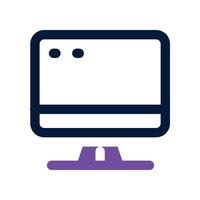 Komputer icon. dual tone icon for your website, mobile, presentation, and logo design. vector
