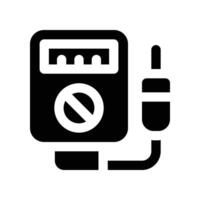 voltmeter icon. glyph icon for your website, mobile, presentation, and logo design. vector