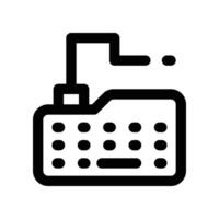Keyboard icon. line icon for your website, mobile, presentation, and logo design. vector
