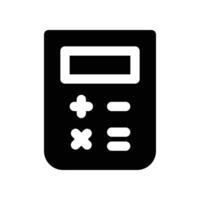 Calculator icon. glyph icon for your website, mobile, presentation, and logo design. vector