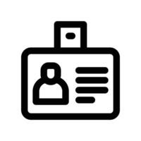 Id Card icon. line icon for your website, mobile, presentation, and logo design. vector