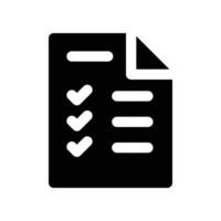 Check List icon. glyph icon for your website, mobile, presentation, and logo design. vector