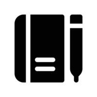 Agenda icon. glyph icon for your website, mobile, presentation, and logo design. vector
