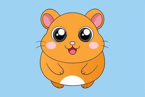 Realistic Hamster Illustration for Graphic Design Projects High Quality, Detailed, and Versatile Artwork vector