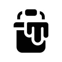 paint bucket icon. glyph icon for your website, mobile, presentation, and logo design. vector