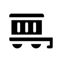 cargo train icon. glyph icon for your website, mobile, presentation, and logo design. vector