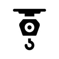 hook icon. glyph icon for your website, mobile, presentation, and logo design. vector