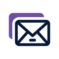 email icon. dual tone icon for your website, mobile, presentation, and logo design. vector