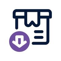 import icon. dual tone icon for your website, mobile, presentation, and logo design. vector