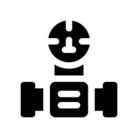 water meter icon. glyph icon for your website, mobile, presentation, and logo design. vector