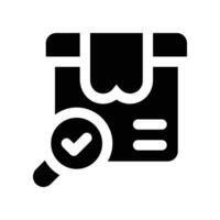 search icon. glyph icon for your website, mobile, presentation, and logo design. vector