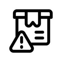alert icon. line icon for your website, mobile, presentation, and logo design. vector