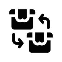 return icon. glyph icon for your website, mobile, presentation, and logo design. vector