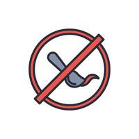 No painting icon. .Editable stroke.linear style sign for use web design,logo.Symbol illustration. vector