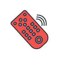 remote control icon. .Editable stroke.linear style sign for use web design,logo.Symbol illustration. vector