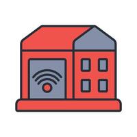 Smart Home icon. .Editable stroke.linear style sign for use web design,logo.Symbol illustration. vector
