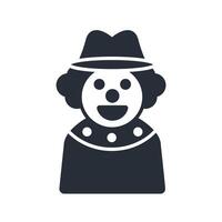 clown icon. .Editable stroke.linear style sign for use web design,logo.Symbol illustration. vector