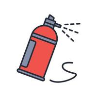 Spray paint icon. .Editable stroke.linear style sign for use web design,logo.Symbol illustration. vector