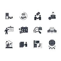 Work icon set..Editable stroke.linear style sign for use web design,logo.Symbol illustration. vector