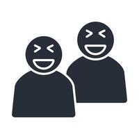 laughter icon. .Editable stroke.linear style sign for use web design,logo.Symbol illustration. vector