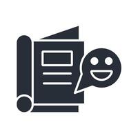 comedy book icon. .Editable stroke.linear style sign for use web design,logo.Symbol illustration. vector