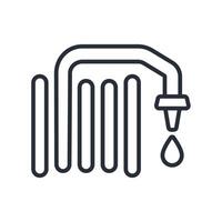 garden hose icon. .Editable stroke.linear style sign for use web design,logo.Symbol illustration. vector
