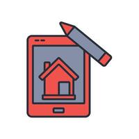tablet icon. .Editable stroke.linear style sign for use web design,logo.Symbol illustration. vector
