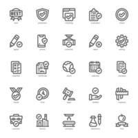 Quality Control icon pack for your website, mobile, presentation, and logo design. Quality Control icon outline design. graphics illustration and editable stroke. vector