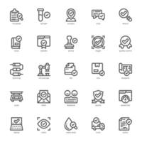Quality Control icon pack for your website, mobile, presentation, and logo design. Quality Control icon outline design. graphics illustration and editable stroke. vector