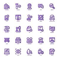 Quality Control icon pack for your website, mobile, presentation, and logo design. Quality Control icon basic line gradient design. graphics illustration and editable stroke. vector