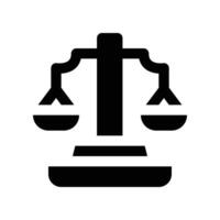 Balance Scale icon. glyph icon for your website, mobile, presentation, and logo design. vector