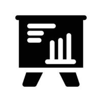 Presentation icon. glyph icon for your website, mobile, presentation, and logo design. vector