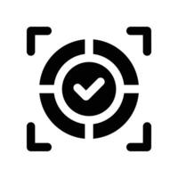 Goal icon. glyph icon for your website, mobile, presentation, and logo design. vector