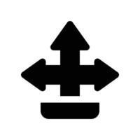 Direction icon. glyph icon for your website, mobile, presentation, and logo design. vector