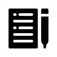 Contract icon. glyph icon for your website, mobile, presentation, and logo design. vector