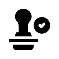 Stamp icon. glyph icon for your website, mobile, presentation, and logo design. vector