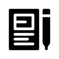 Report icon. glyph icon for your website, mobile, presentation, and logo design. vector