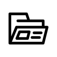Folder icon. line icon for your website, mobile, presentation, and logo design. vector