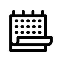 Calendar icon. line icon for your website, mobile, presentation, and logo design. vector