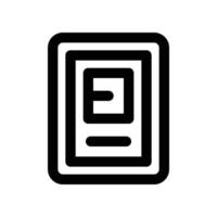 Tablet icon. line icon for your website, mobile, presentation, and logo design. vector