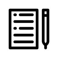 Contract icon. line icon for your website, mobile, presentation, and logo design. vector