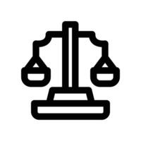 Balance Scale icon. line icon for your website, mobile, presentation, and logo design. vector
