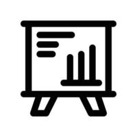 Presentation icon. line icon for your website, mobile, presentation, and logo design. vector
