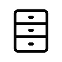 File Cabinet icon. line icon for your website, mobile, presentation, and logo design. vector