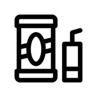 Soft Drink icon. line icon for your website, mobile, presentation, and logo design. vector